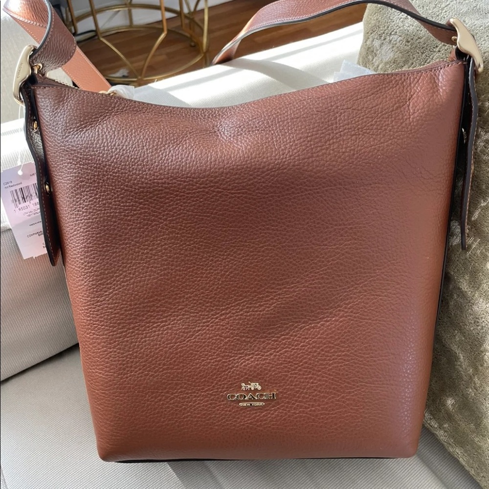 NWT Coach Leather Val Duffle Handbag